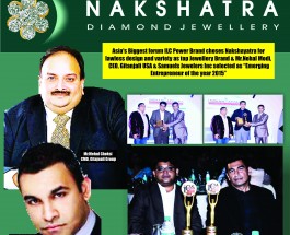 India votes Renowned Jewellery Brand Nakshatra as  “India’s Most Admired & Valuable  Jewellery Brand 2015” at India Leadership Conclave 2015